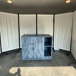 😻✨ HIDDEN CAT LITTER BOX CABINET WITH STORAGE – RUSTIC BLUE 🐾💙