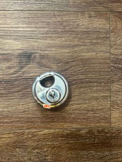 Heavy Duty Stainless Steel Disc Padlock 🔒