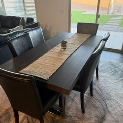 Nadia Dining Room Table And 6 Chairs