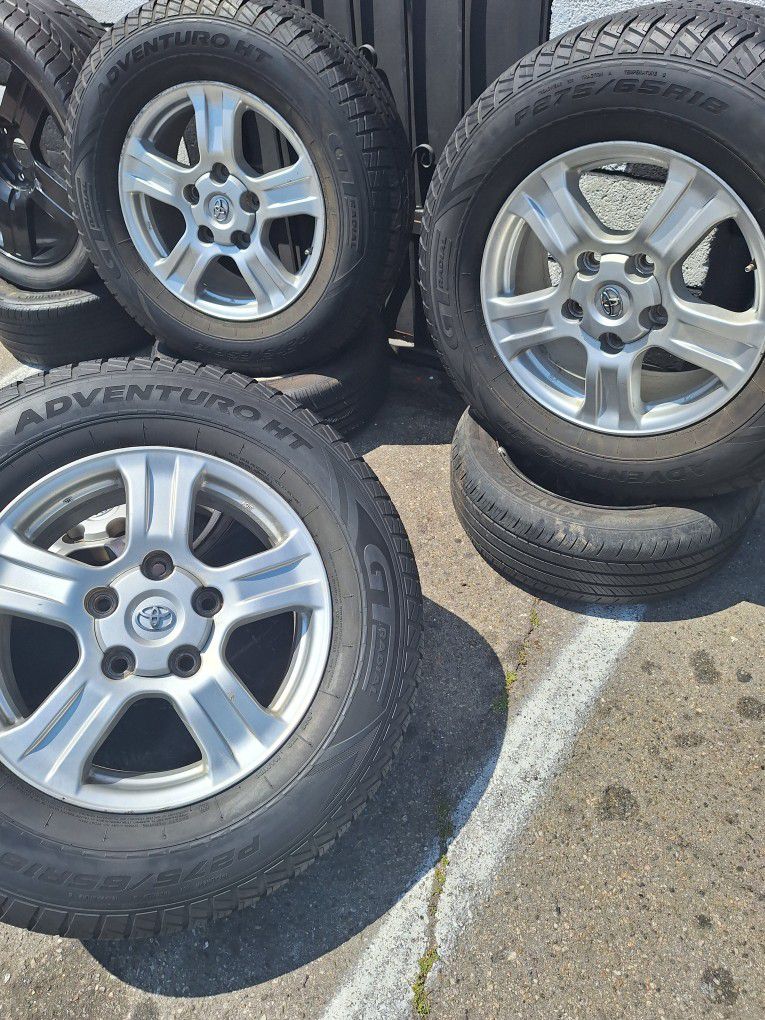 Set Of 18" Toyota RIMS WITH TIRES 