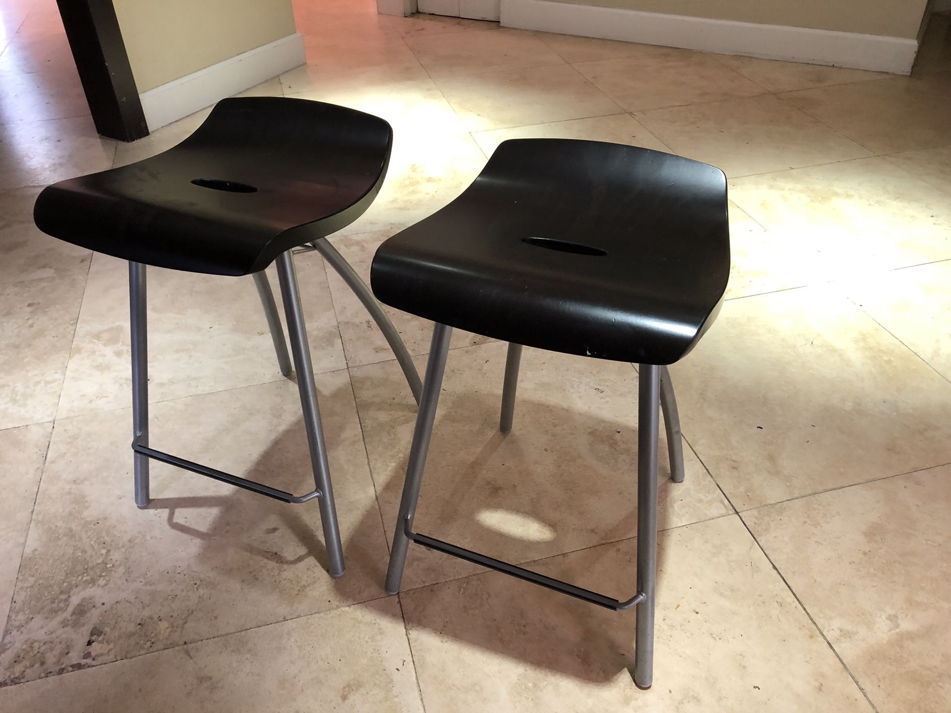 Mixed Media set of 2 counter stools