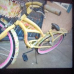 Girls 3speed Kick, Beach Cruiser