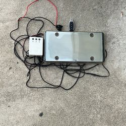 License plate fogger