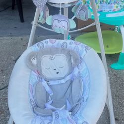 Swing  And Bouncer Free Play Gym