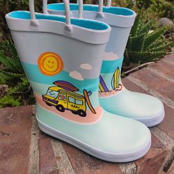 New Cat & Jack Rain Boots Sz 10c