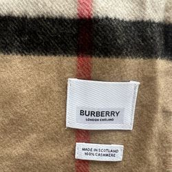Burberry Check Cashmere Scarf