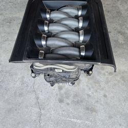 OEM Ford Mustang GT intake manifold and shroud