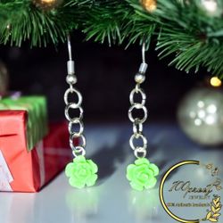 Fish Hook, Rose Earring