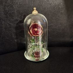 Disney Beauty and the Beast Glass Rose