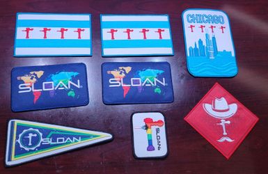 Lot of 8 Sloan Patches, Chicago Patches