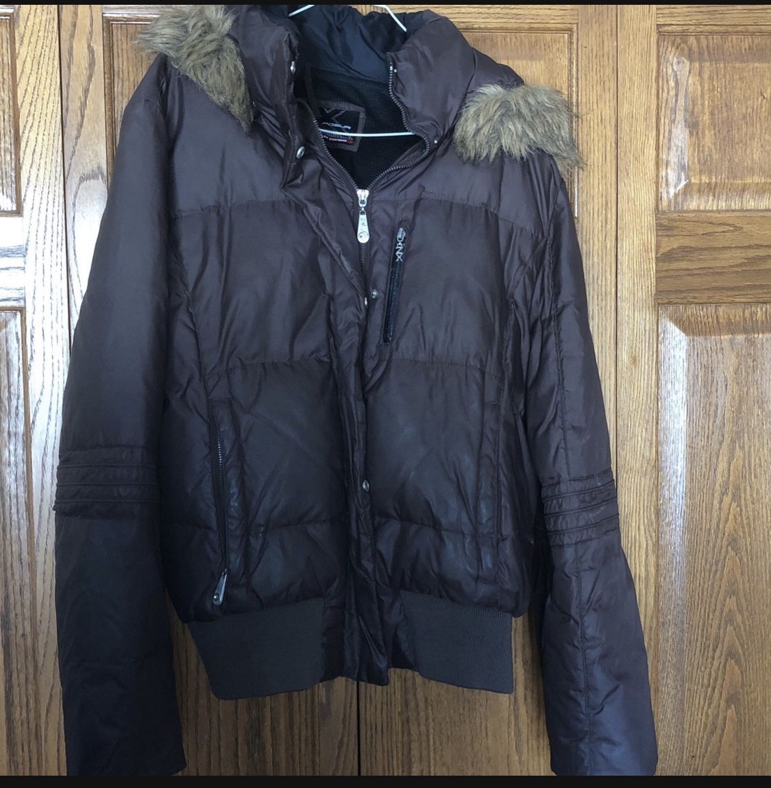 Misses Brown Coat Size L