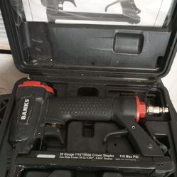 BANKS 20 Gauge 7/16 in. Wide Crown Stapler