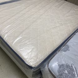 ⚜️NEW QUEEN SIZE MATTRESS W.BOXSPRING INCLUDED ⚜️ COMFORT :FIRM ✔️ SE HABLA ESPAÑOL ✔️
