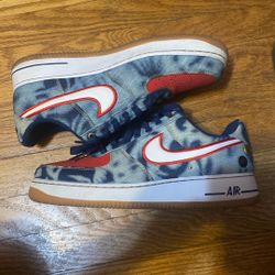 Acid Wash Denim Air Force 1