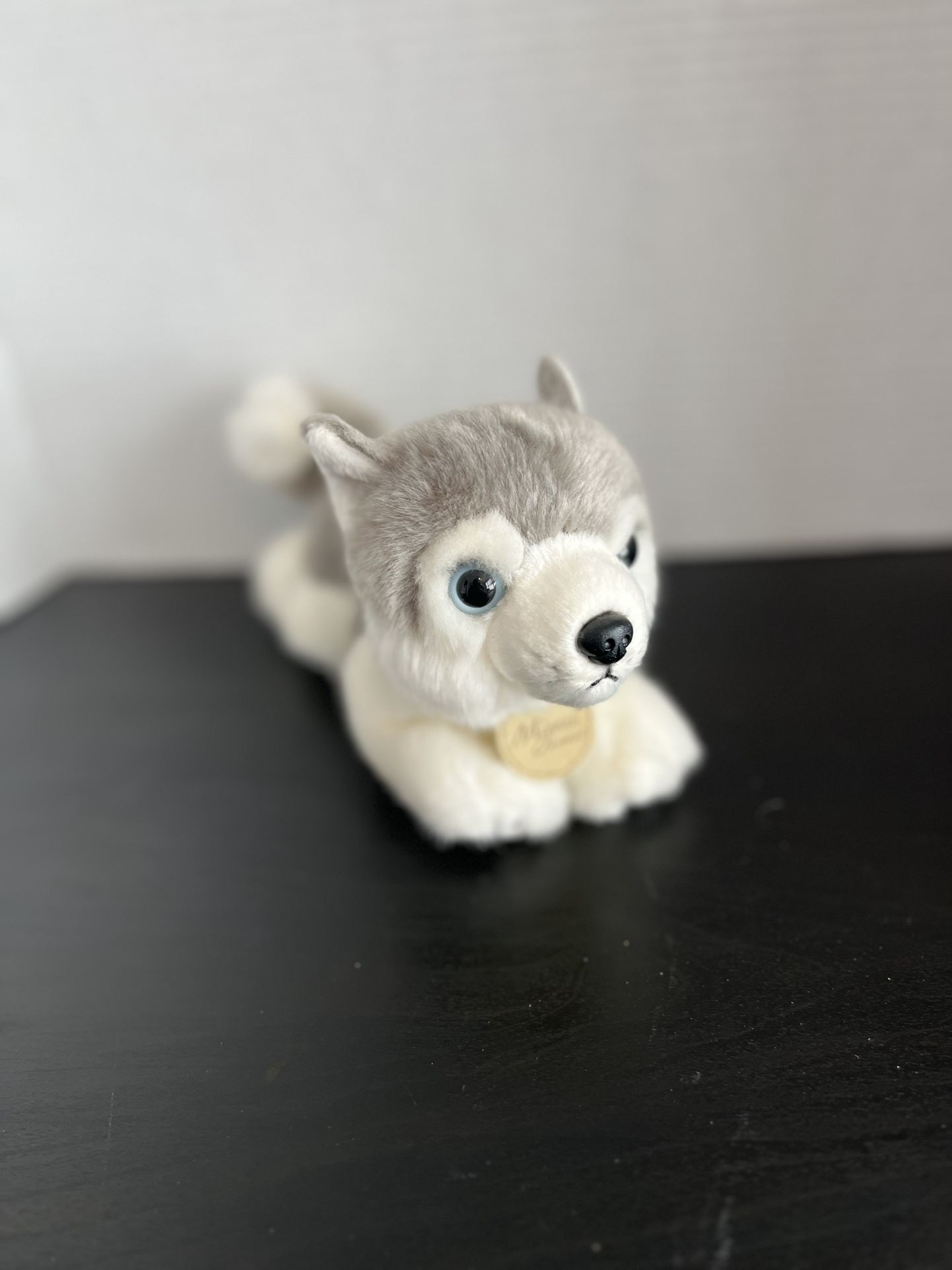 Miyoni Aurora Wolf Husky Dog Plush Gray White Stuffed Animal Toy
