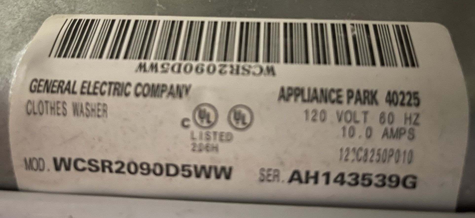 GE Top Load Washer - Excellent Condition