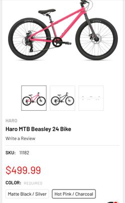 Haro MTB Beasley 24 Bike hot pink V charcoal for Sale in Anaheim