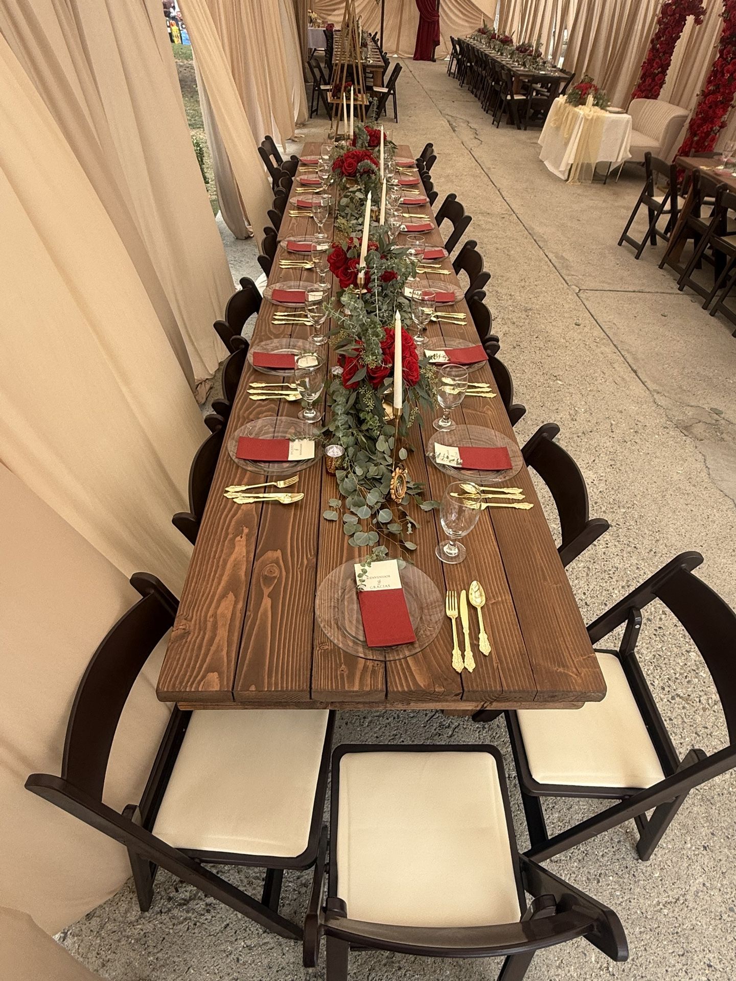 Rustic Farm Tables