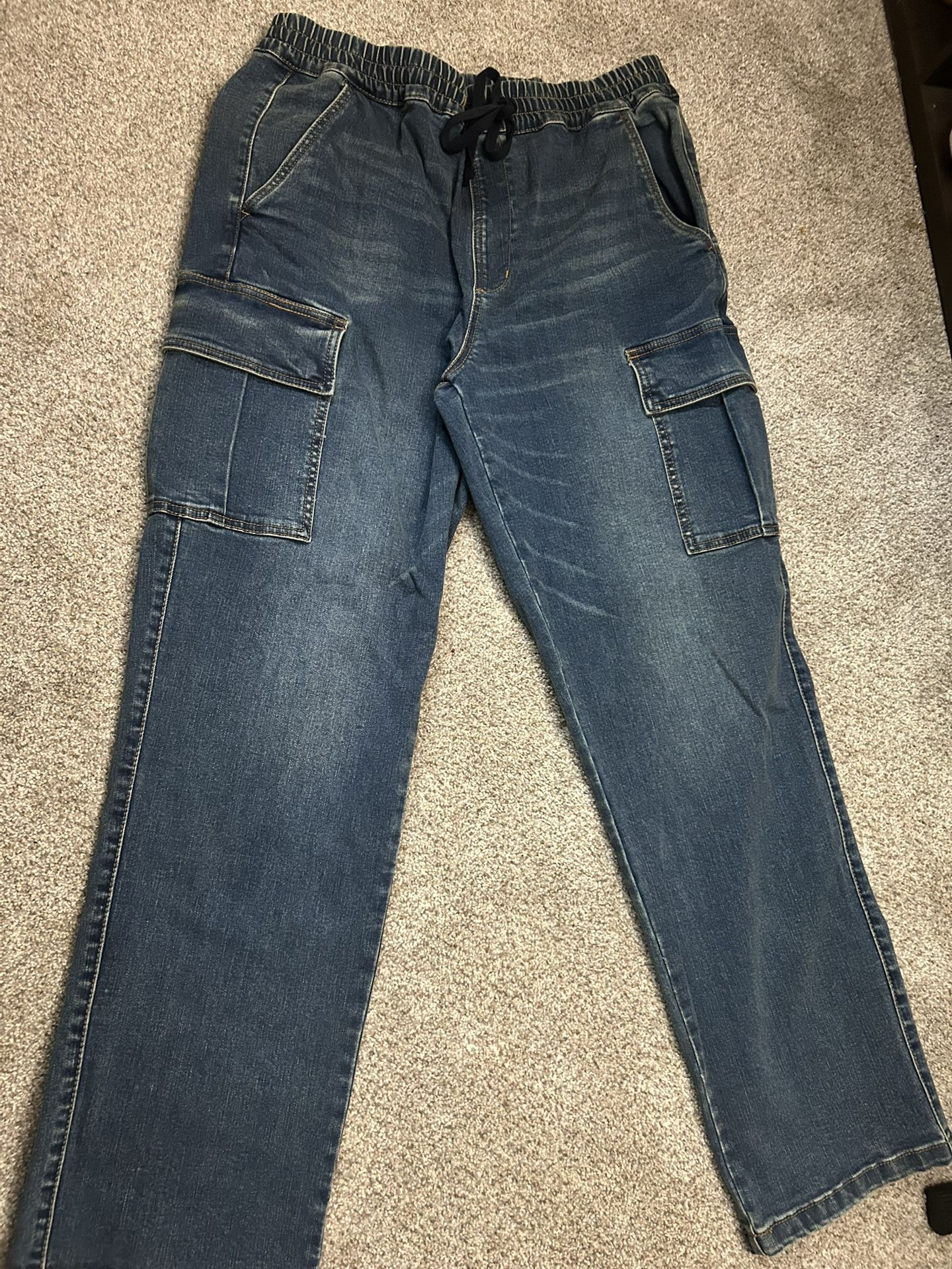 Arizona Jean Co. Men’s Denim Cargo Joggers - Size L