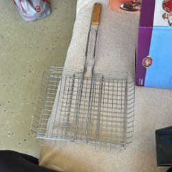 Chrome grill basket