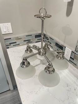 Monument 5-Light Brushed Nickel Chandelier