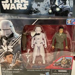 Star Wars First Order Snowtrooper Officer vs. Poe Daneron