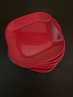 5 Small Melamine Plates