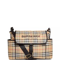 Authentic Burberry Vintage Check Nylon Baby Changing Bag