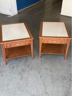 Brasilia Style Side Tables (pair)