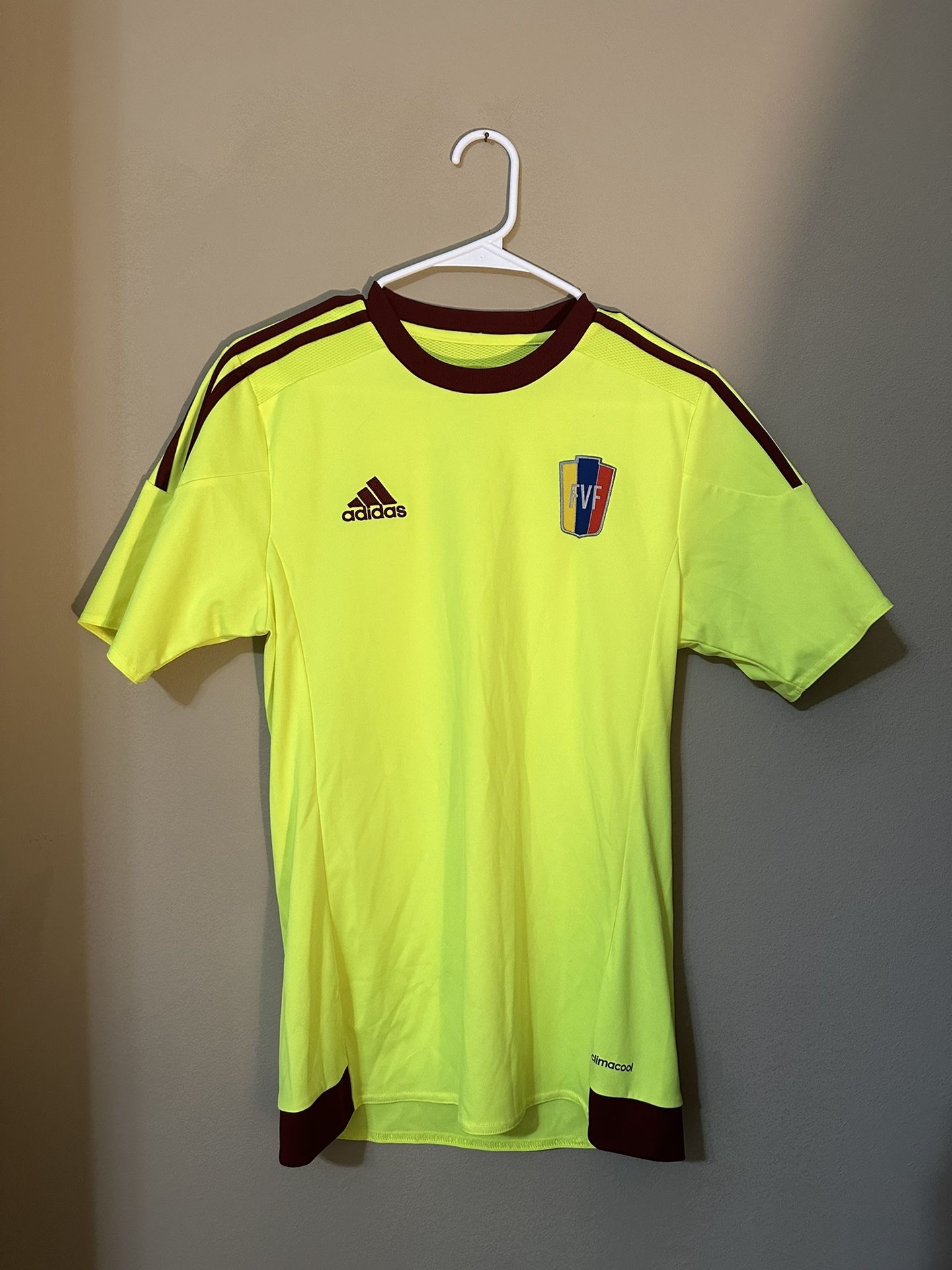 Adidas Venezuela 2015-2017 Away Soccer Jersey, La Vinotinto Football Shirt