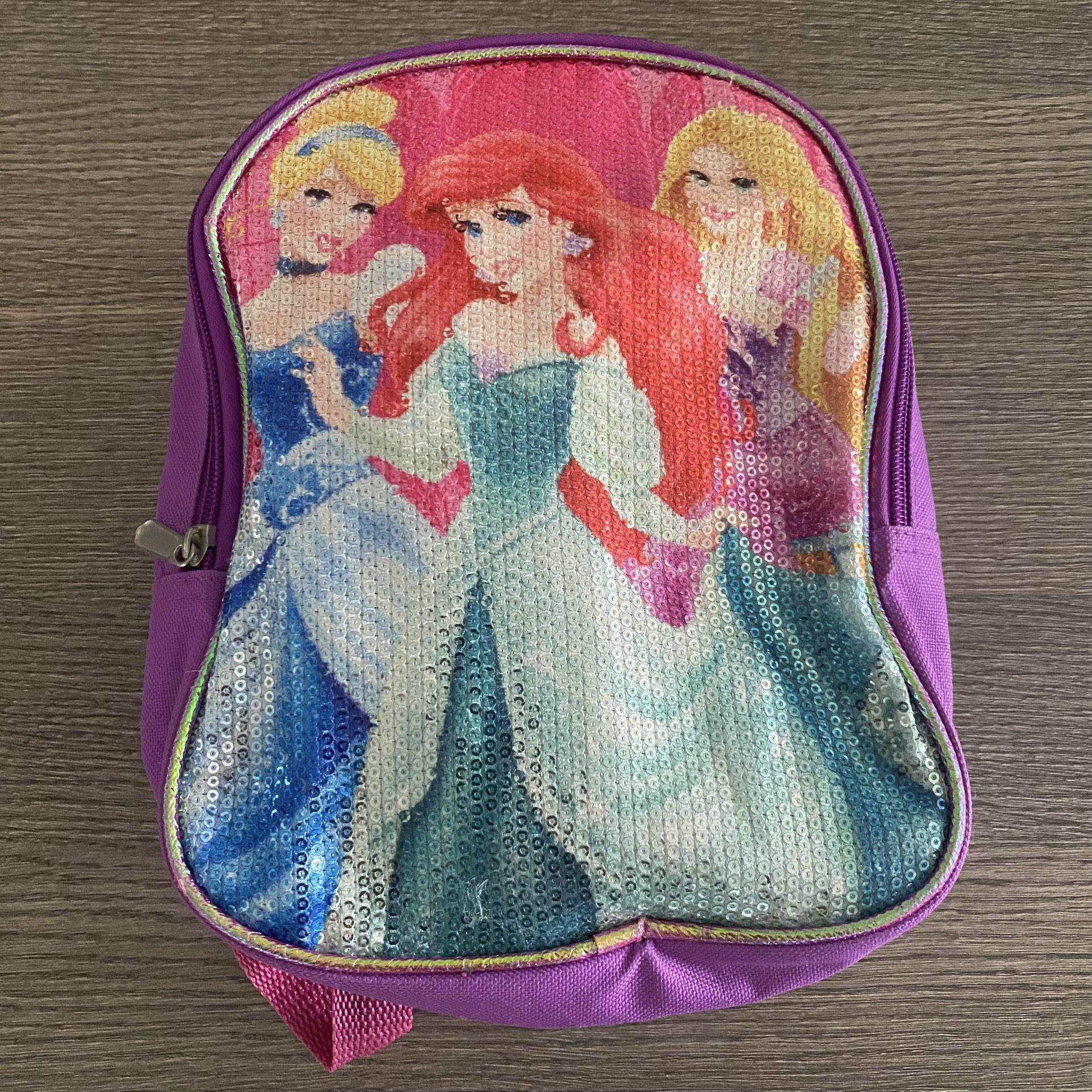 Disney Princess Baby Girls Toddler 10" Sequin small Backpack