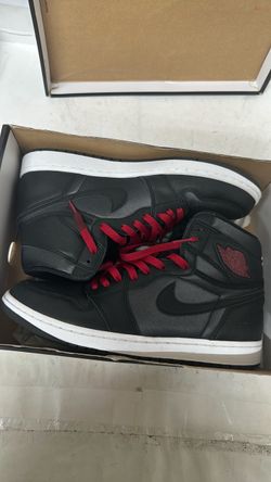 Air Jordan 1 High Black Red Sneakers#50603