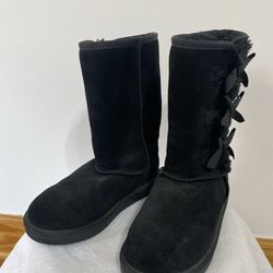Girls Koolaburra By Ugg Boots K Victoria Tall Black Soft Size 2