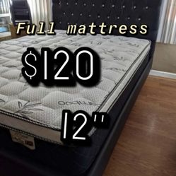 FULL MATTRESS BAMBOO PILLOW TOP 🙌