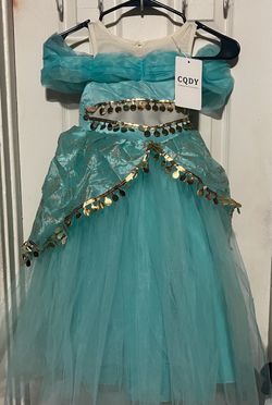 Girls Princess Jasmine Costume Dress