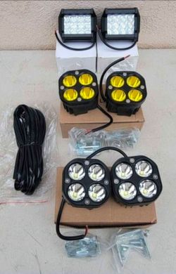 Led Light Pods Work Lights Luces Niebla Neblina Offroad 4x4 Todo Terreno Focos Chevy Gmc Ford Toyota