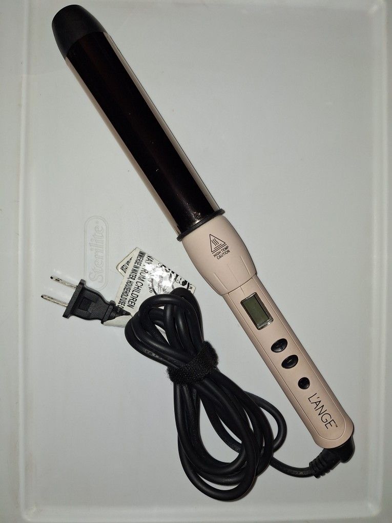 L'ange Hair Lustre Curling Wand with a 32mm Barrel Pink Great Condition