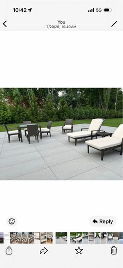Authentic DEDON Barcelona Luxury Outdoor Patio Set by Richard Frinier - 12 pieces