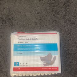Cardinal  Wings Adult Heavy-Absorbent Incontinence Brief, Blue - X Large - Pack of 18