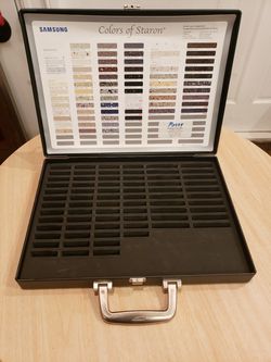 Samsung Staron Metal Suitcase (Black) (Paint / Acrylic Swatches) Secure Lockbox