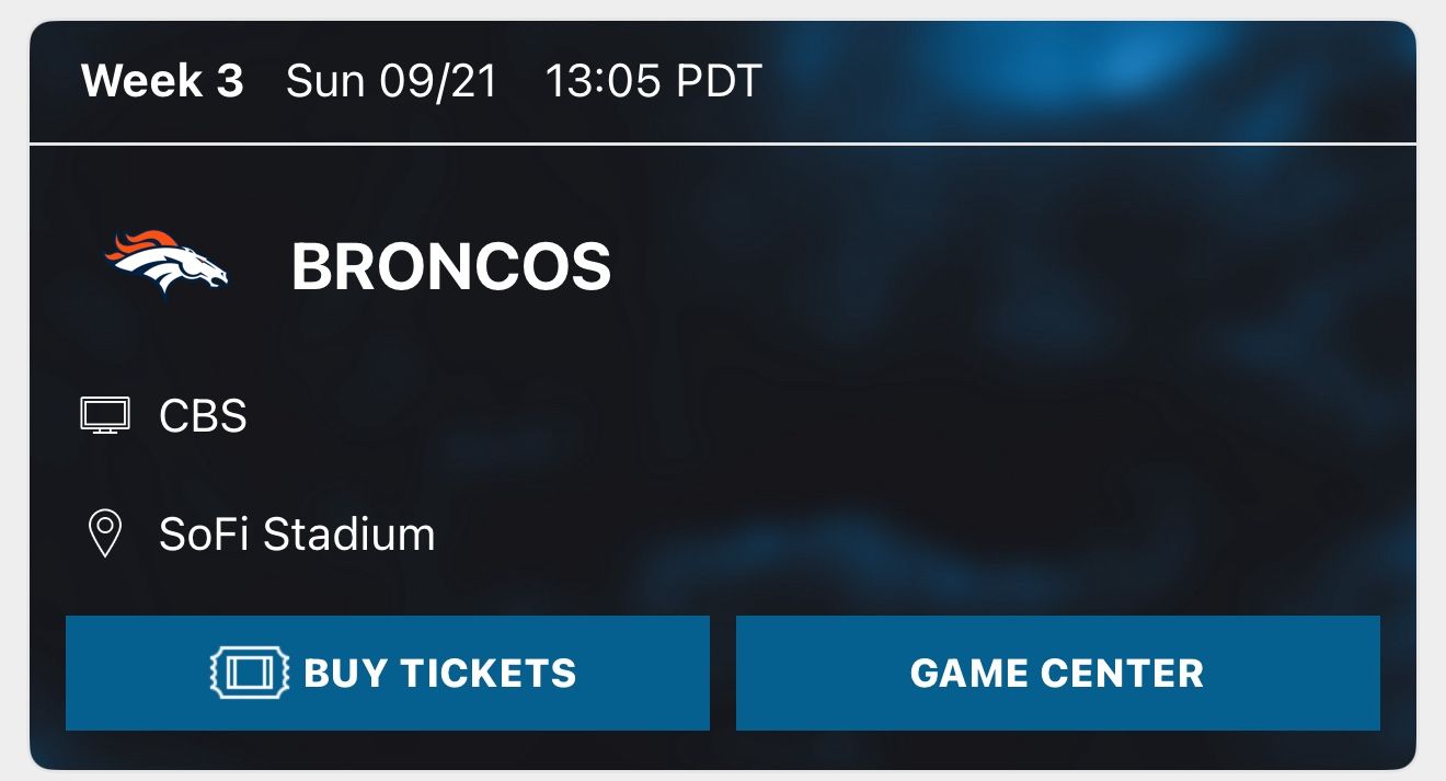 Los Angeles Chargers Season Games