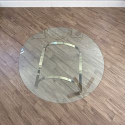 Mid-century glass coffee table