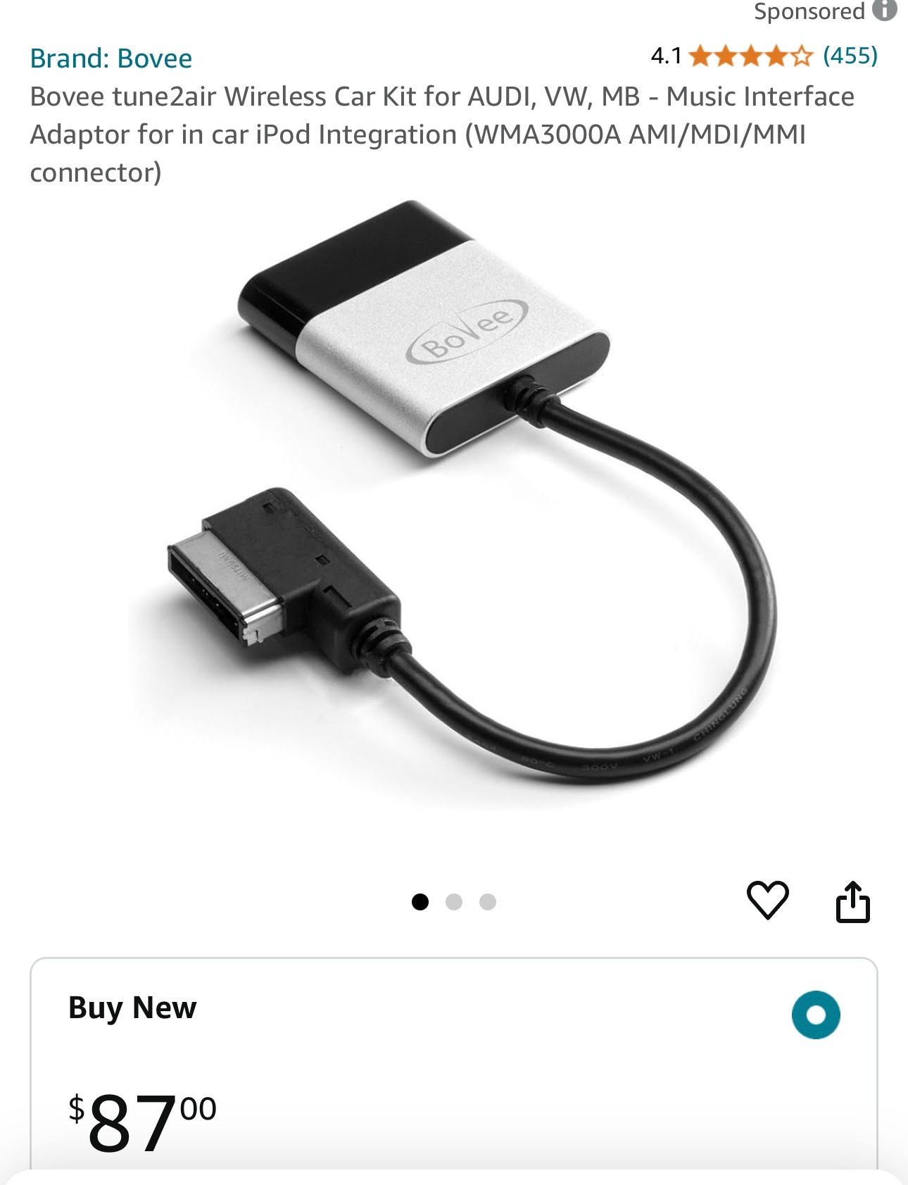Bluetooth car adapter Tuneair2
