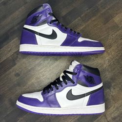 Size 10 - Jordan 1 Retro OG High Court Purple 2.0