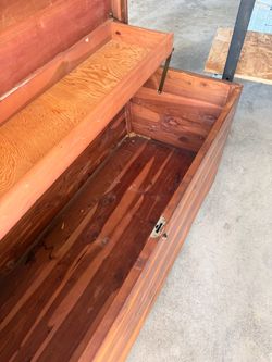 Vintage 1940s Franklin Hope Chest – Franklin Shockey Co. – Cedar Waterfall Chest