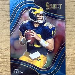 2022 Select Draft Picks TOM BRADY Field Level Parallel Michigan #130