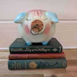 Vintage Corky The Pig By Hull Pottery Piggy Bank 