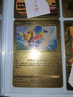 Pikachu Gold Foil Pokémon Card