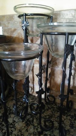 Set of candle holders