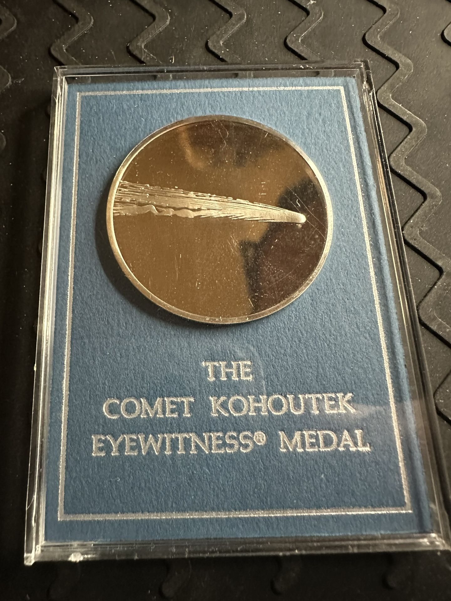 1.20 oz Sterling Silver 1973 Comet Kohoutek Franklin Mint Eyewitness Medal in Original Mint Holder
